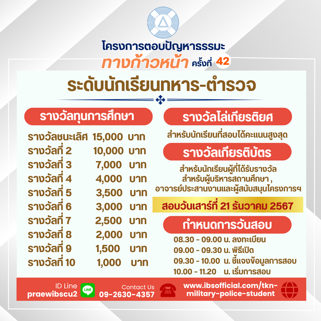 ระดับนักเรียนทหาร